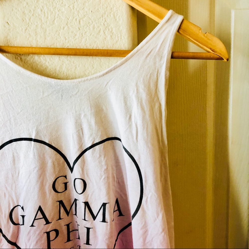 ⭐️Gamma Phi Beta Pink Ombré Tank⭐️